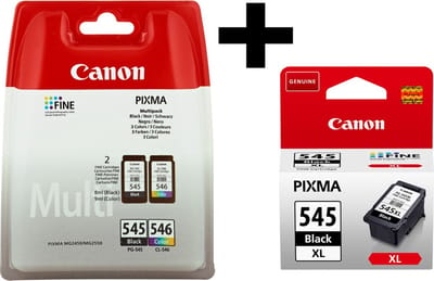 Canon PG-545 + CL-546 - Inktcartridge - Origineel - Kleur en Zwart XL + Retourzakje