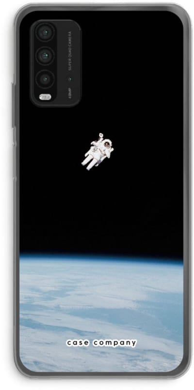 Case Company® - Hoesje geschikt voor Xiaomi Redmi 9T hoesje - Alone in Space - Soft Cover Telefoonhoesje - Bescherming aan alle Kanten en Schermrand