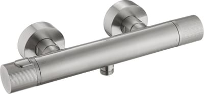 Ben engraved Line Thermostatische Douchekraan - 15 cm - RVS-look - Thermostaatkraan