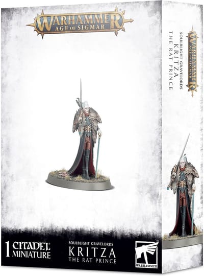 9-delig beeldje Games Workshop Warhammer AoS - Soulblight Gravelords Kritza : The Rat Prince