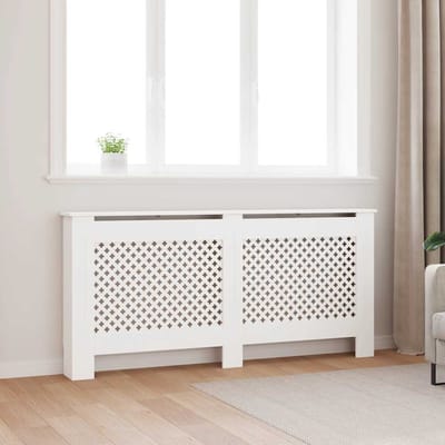 vidaXL Radiatorombouw 172x19x81.5 cm MDF wit