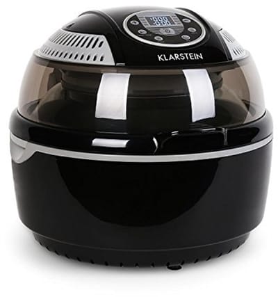 Hetelucht Frituurpan - Airfryer Oven - Gezond Koken - Vetvrij Bakken - 9 Liter - Zwart