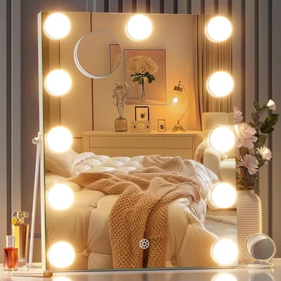 Hollywood Make-up Spiegel met Verlichting, Touch Control en 10x Vergroting