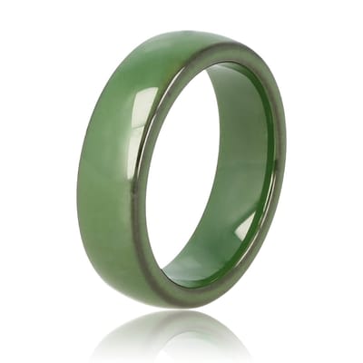 My Bendel - Onbreekbare Keramieken Ring Groen 6 Mm - Keramieken Ring • 6 Mm • Groen - met Luxe Cadeauverpakking | Sieraden Voor Dames | Maat 16.00 Mm / Maat 50