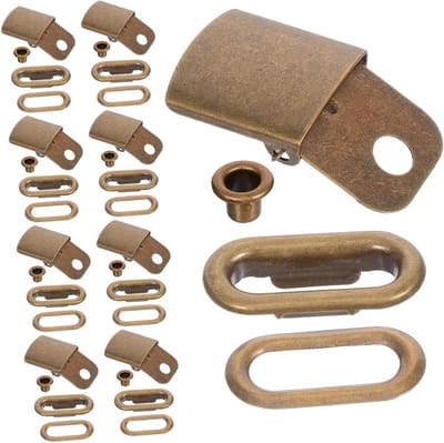 Gespen Accessoires - Drukknopen Stoffen - Kleding Reparatie - Verstelbare Sluitingen - 50 Sets - Koffie