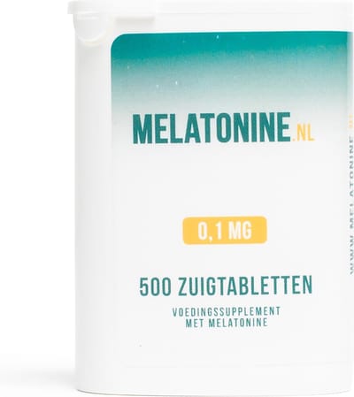 Melatonine.nl - Melatonine 0,1 mg - 500 tabletten - Melatonine Regular Supplementen - vegan - voedingssupplement