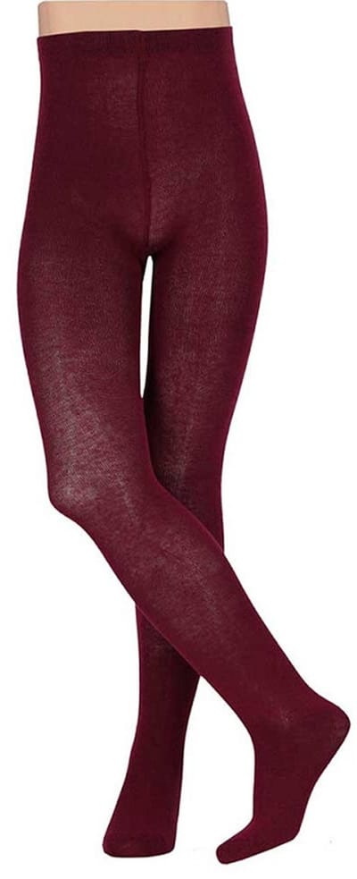 Carnaval verkleed panty voor kinderen - Maillot - aubergine - katoen/polyester 152/164