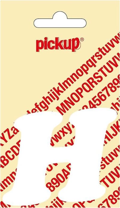 Pickup plakletter CooperBlack 60 mm - wit H