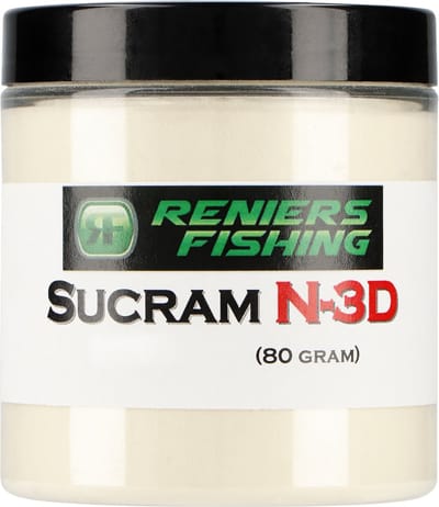 Reniers Fishing Sucram N-3D 80g – Zeer Sterke Zoetstof voor Voer, Pellets en Partikels