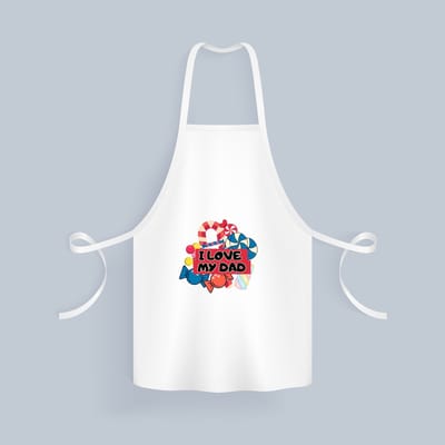 Akyol - papa cadeau - Keukenschort - Papa - vader - vader verjaardag - met opdruk - vader cadeau - vader cadeautjes - vaderdag cadeau - vader cadeautjes verjaardag - liefste papa - leuk kado om te geven - 82 bij 71 cm