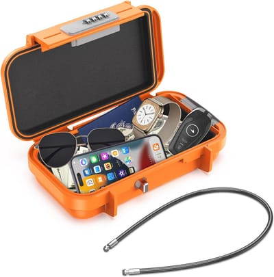 Draagbare beveiligingskluis met combinatieslot – Waterdicht, compact en anti-diefstal – Voor thuis, hotel, camping en reizen