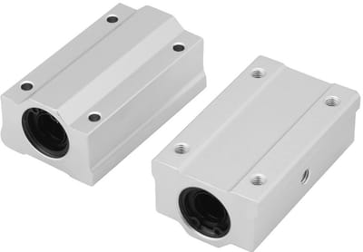 Dailygoody - 12mm Aluminium Linear Motion Ball Bearing Sliding Block - Efficiënt en Duurzaam - Geschikt voor Diverse Machines - 2 S...