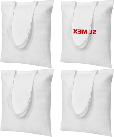Sublimatie Canvas Tassen - Draagtassen - Handgemaakte Creaties - Versterkte Handvatten - 36x40 cm - Naturel