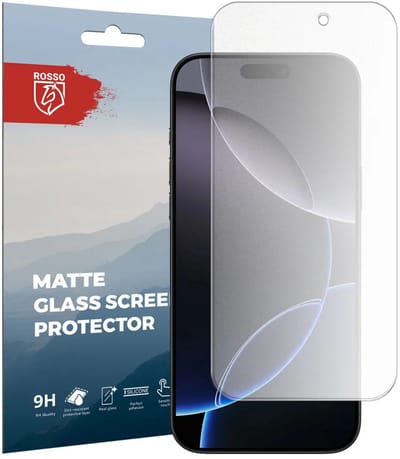 Rosso Anti-Reflectie Tempered Glass Geschikt voor Apple iPhone 16 Pro Max - Anti-Reflectie Screen Protector - Case Friendly - Anti-Reflecterend