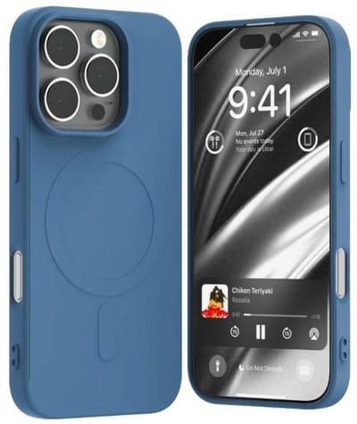 Mercury - MagSafe Hoes - iPhone 16 Pro - Blauw - Semi-Silicon
