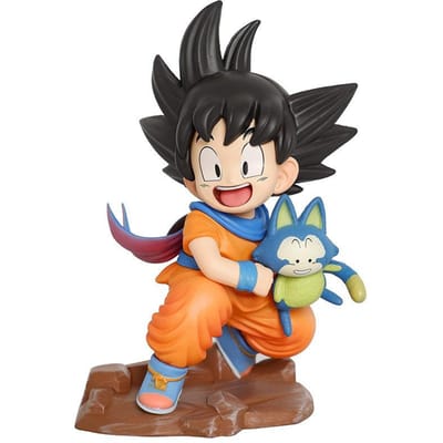 Figurine Anime Dragon Ball Z 10cm Figurine Goku Goku Étreinte Pura PVC Figures GK Yamcha Modèle de Collection Anime Jouets Cadeaux black