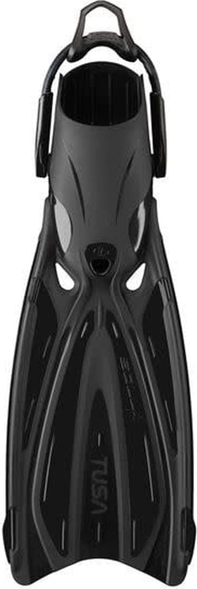 TUSA SOLLA Duikvinnen voor Volwassenen - Zwemvinnen met ForcElast technologie voor krachtige voortstuwing - Zwart/Zwart - Maat XS (34–38) / (22–24 cm) - SF0114 XS BK