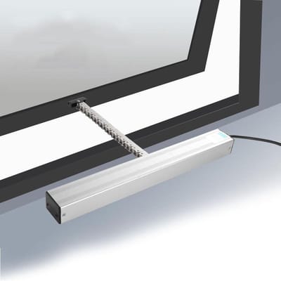 Elektrische Raamopener - Gemotoriseerd Systeem - Ventilatie Verbeteren - Stille Kettingaandrijving - 300-1000mm Slag - Grijs
