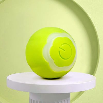 Huisdier Plastic Grappige Kattenbal Kat Speelgoed Elektrisch Roterende Lichtgevende Bal Intelligente Automatische Rollende Bal Kat Kauwspeelgoed diameter 4.1cm