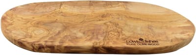 Tapasplank Olijfhout - Houten Serveerschaal - Borrelhapjes Presenteren - Uniek Natuurlijk Patroon - 50x12x18 cm - Bruin