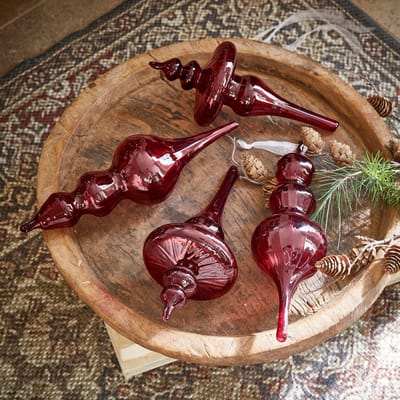LOBERON Hanger set van 4 Camorita bordeaux