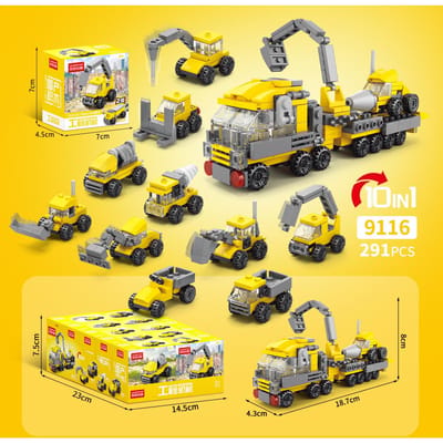 10 Stuks Creatieve Bouwstenen Dier Kerstauto Oceaan Insect Model Kinderen Gemonteerd Speelgoed Interessant Dierlijk Ornament Cadeaus
