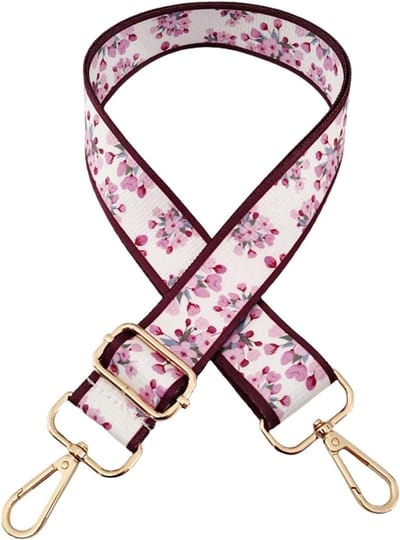 Bloemen Schoudertas voor Dames en Meisjes - Verstelbare Crossbody Handtas met Breed Schouderband en Portemonnee Accessoire