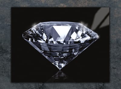 TMK ArtDeko Serie - Snijplank Glas - 30x22 cm - Diament - Hittebestendig