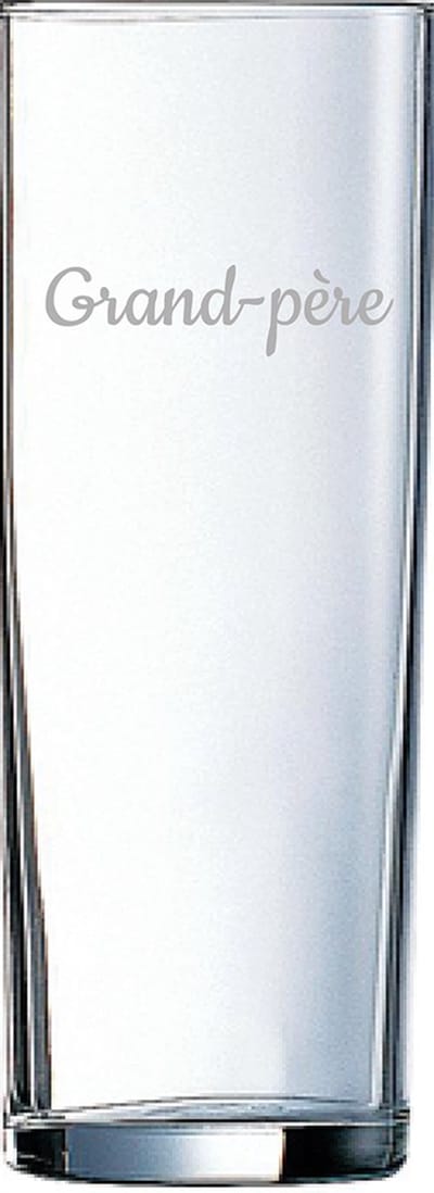 Longdrinkglas gegraveerd - 31cl - Grand-père