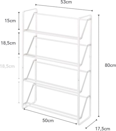 Yamazaki Schoenenrek - 4 niveaus - Slim - Wit