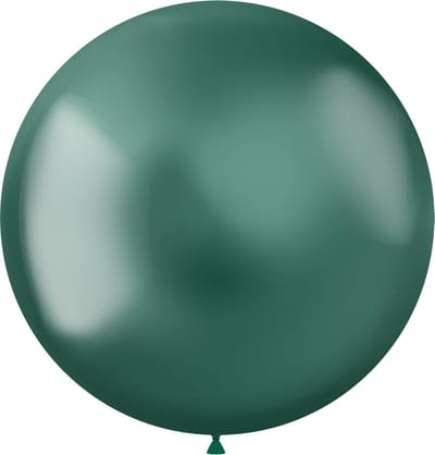 Folat - ballon XL Intense Chrome Green 48 cm - 5 stuks