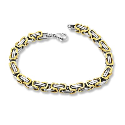 Amanto Armband Basel G - 316L Staal - Koningsschakel - 6mm - 21cm