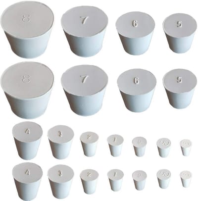 Rubberen Stoppen Set van 22 met Maten van 8mm tot 42mm voor Ballonflessen en Watertanks