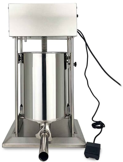 HCB® - Professionele Horeca Worstvuller - 20 liter - elektrisch - 230V - Worstenmaker - Worstmachine - 32x43x80 cm (DxBxH) - 15 kg - 2512
