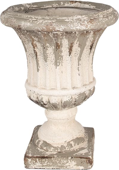 Clayre & Eef Bloempot Ø 32x43 cm Beige Keramisch materiaal Plantenhouder
