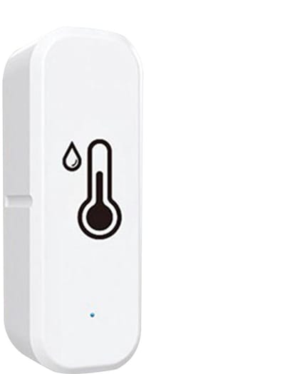 Temperatuur en Vochtigheidssensor - Hygrometer Monitor - Omgeving Bewaken - Hoge Precisie Digitaal - 7.3 Centimeter - Wit