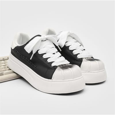 Mode Microvezel Leer Stof Ademend Hoogte Verhogend Platform Schoenen Sneakers Casual Heren Designer Schelp Teen Board Schoenen 43
