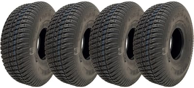 4.10/3.50-4 grasmaaiersbanden voor diverse grasmatten, 4-laags tubeless, Wanda P332 (set van 4)