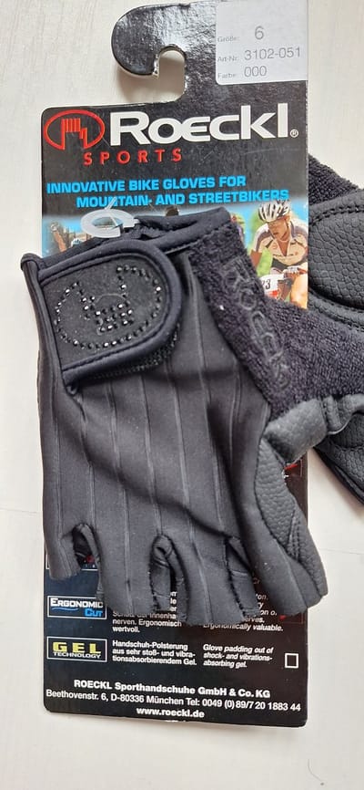 Roeckl Glimmer Fietshandschoenen Dames – Zwart – Maat 6