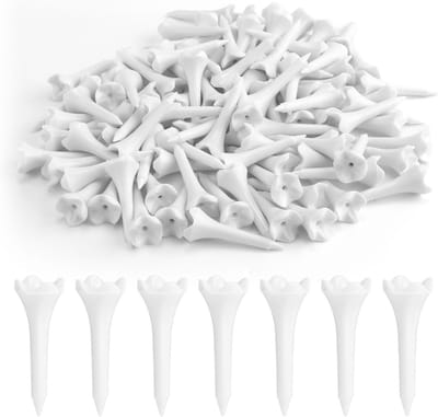 100 Stuks Hoge Zichtbaarheid Golftees van 3,8 cm voor Training en Driving Range, Ideaal voor IJzers en Par-3's, Duurzaam en Lichtgewicht Golfaccessoires
