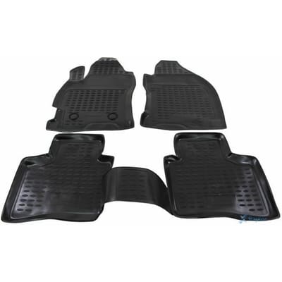 Tapis De Sol En Caoutchouc 3D - J&J AUTOMOTIVE - Ford Mondeo 2000-2007 - Noir - Sur Mesure - Antidérapant noir
