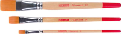 Talens Art Creation aquarelpenselen polyester plat, set van 3 penselen