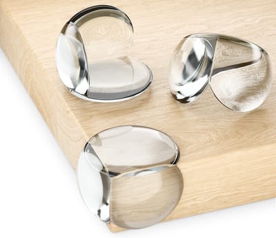 Famanu – Hoekbeschermers set van 20 stuks, zelfklevend silicone, transparant, voor baby- en kinderveiligheid