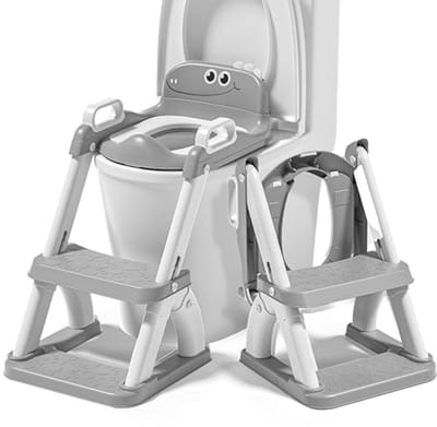 Opvouwbare Kindertoiletbril met Antislip Trap - Zindelijkheidstraining voor Jongens en Meisjes