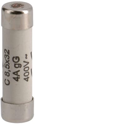 Hager Cilinderzekering 4A 8.5x32mm Type C 400V - L8532C04 [10 Stuks]