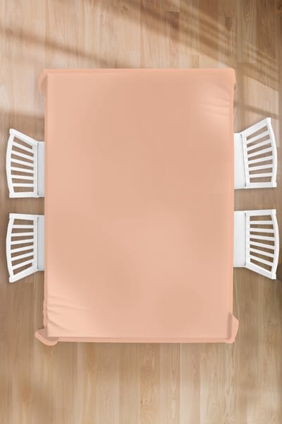 Tafelkleed - Tafellaken - 150x220 cm - Abrikoos - Roze - Pastel - Effen - Kleur - Binnen en Buiten