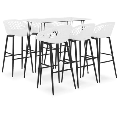 vidaXL - 7-delige - Barset - wit