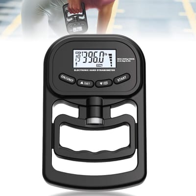 Ynkkvre - Grip trainer - Digitale Handdynamometer - Elektronische handdynamometer - Hand trainer met professionele meetfunctie - USB oplaadbaar - Geheugen voor 19 gebruikers - Geschikt voor klinisch gebruik