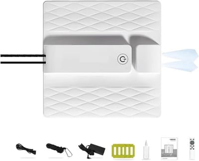 Glazenwasser Robot - Automatische Wisser - Ramen Schoonmaken - Anti-val Controle - 6 meter kabel - Wit