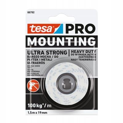 Tesa PRO Montageband Ultra Sterk 19mm x 1,5m - Zware Belasting